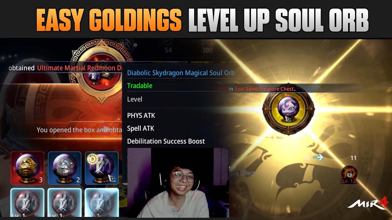 EASY GOLDINGS AND LEVEL UP SOUL ORB - MIR4