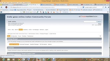 how to install mod in smf ex google analytics