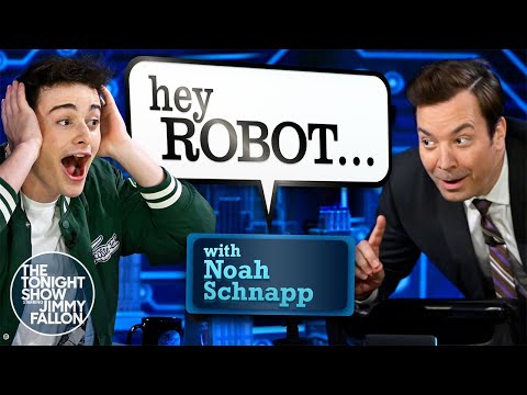 Hey Robot with Noah Schnapp | The Tonight Show Starring Jimmy Fallon