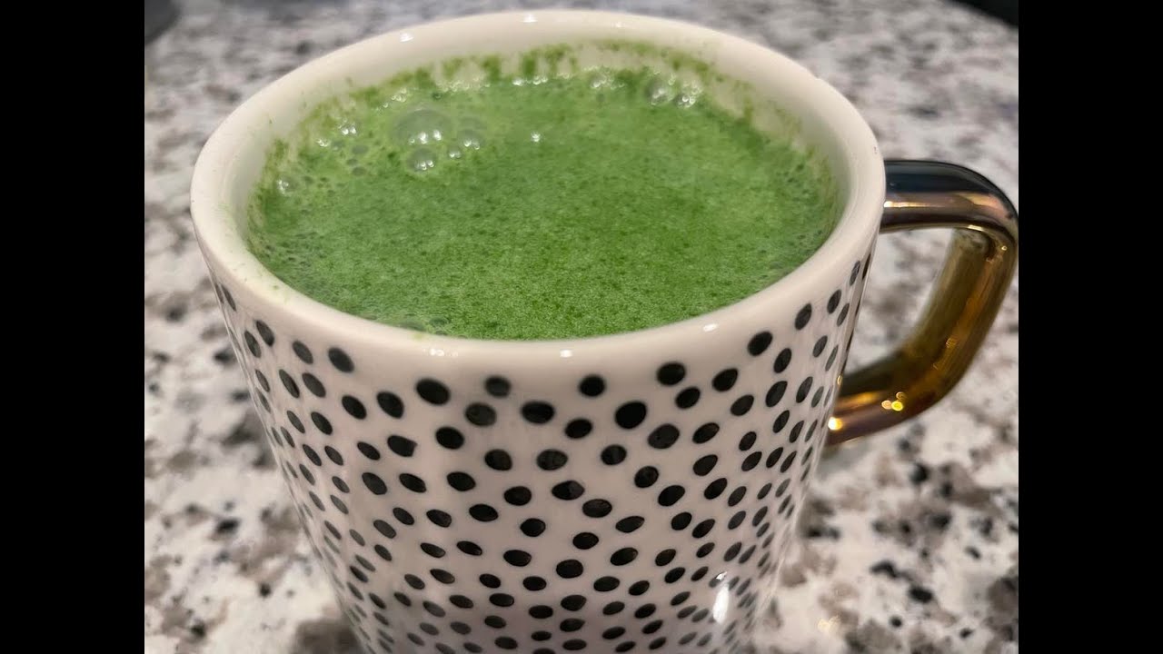 Yummy Kale Juice with coconut milk food easycooking recipe 