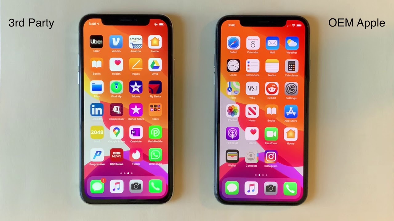 Iphone X Oem Vs  3Rd Party Screen Replacement