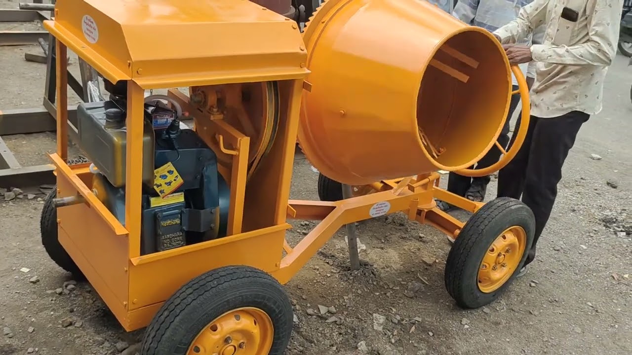 Half bag mixer machine with 3hp diesel engine contact on this no. 7575019678