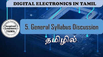 5. Our Syllabus Discussion in Tamil || Digital Electronics || Palkalai Saalai