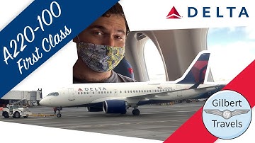 Delta A220 First Class Flight Review and Sky Club San Fransisco Trip Report SFO to SEA