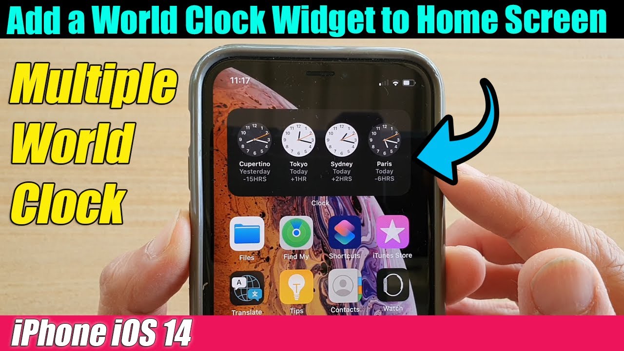 Iphone Ios 14: How To Add A World Clock Widget To Home Screen