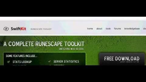SwiftKit ~ A Great Runescape Tool Kit - How to get it and the benefits!!
