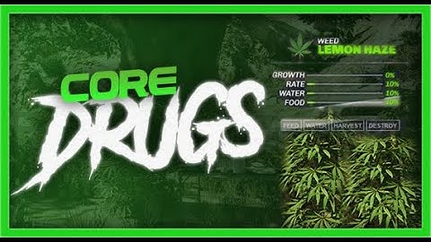 Core Drugs - Create your own drugs and processing tables in FiveM