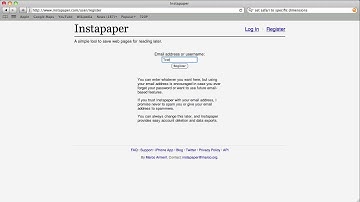 Instapaper - Signup