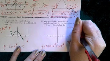 U3L2 WS#10-11 Graphing Polynomials from Verbal Description