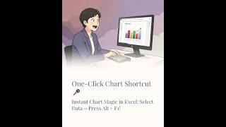 Create Excel Chart in ONE Click 🤯 | Alt + F1 Trick 🤯 | Excel Shortcut