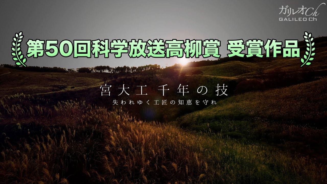 【宮大工の技】宮大工 千年の技・失われゆく工匠の知恵を守れ ｜ ガリレオＸ第187回