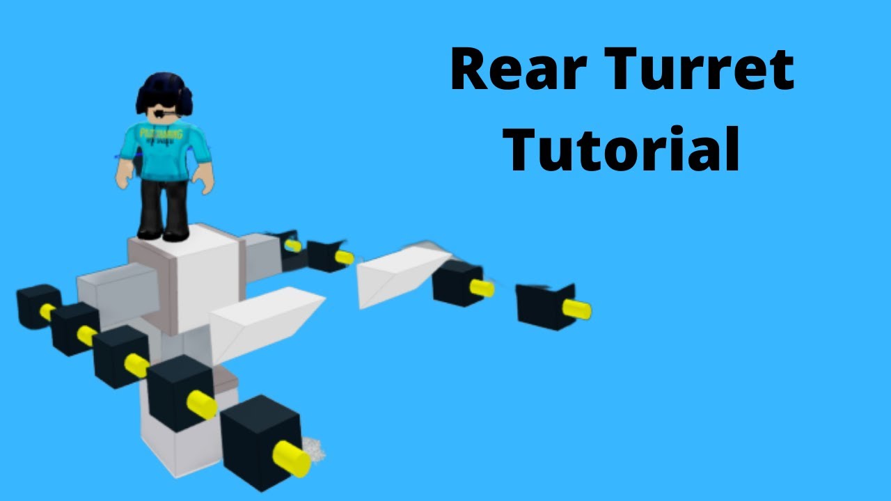 Rear Turret Tutorial Roblox Plane Crazy Youtube - how to make a turret in roblox plane crazy
