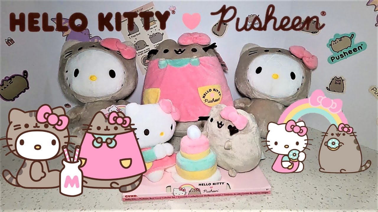 💕 Pusheen x Hello Kitty Costume Plush and Giveaway! 