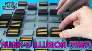 Rubik's Illusion (1989) by Matchbox - Magical Vintage Abstract Strategy Board Game Review - Cube