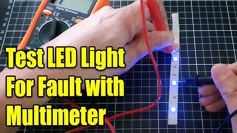 💡 How To Test the LED Light With a Multimeter (Working or Faulty?)