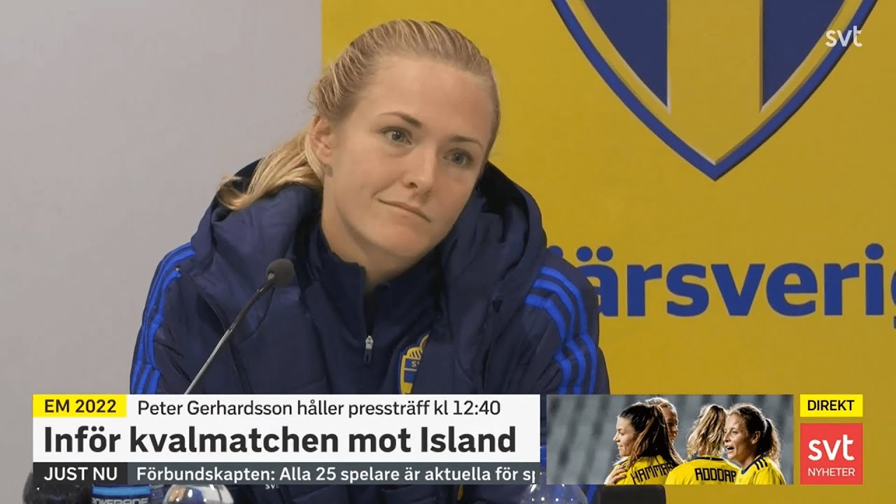 Magdalena Eriksson & Caroline Seger press conference (translated) ahead of game vs Iceland
