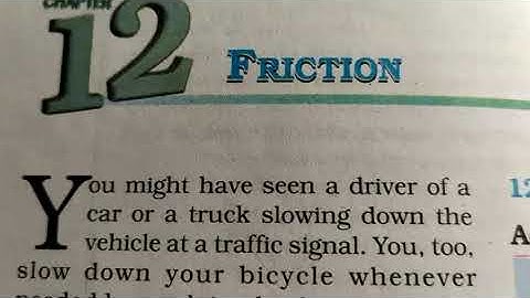 Science- class 8 chapter- 12 topic- friction a necessary evil