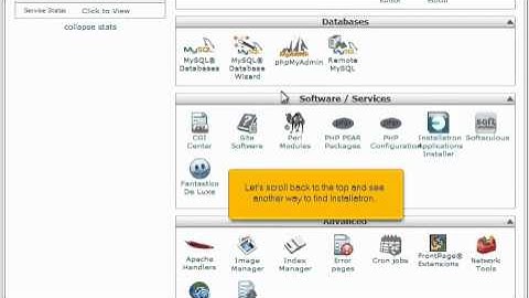How to find Installatron in cPanel