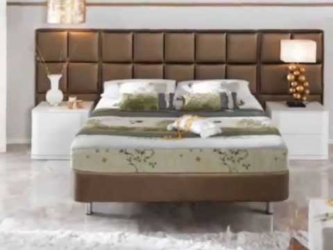 Gepolsterte kopfteile elegante holzmöbel für ihr schlafzimmer ...