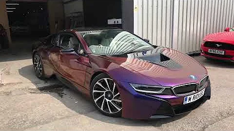 Car Wrapping Manchester - BMW i8 Full Car Wrap