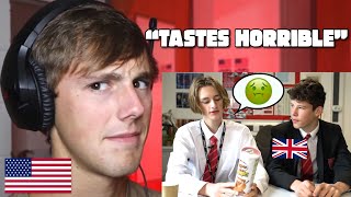British Highschoolers Try American Snacks...for the first time! (American Reacts)