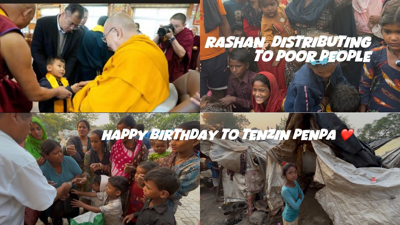 Distribution rashan for poor people on Tenzin penpa birthday # ...