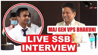 Live SSB Interview | Complete Personal Interview by Gen Bhakuni  Former Commandant SSB Bangalore
