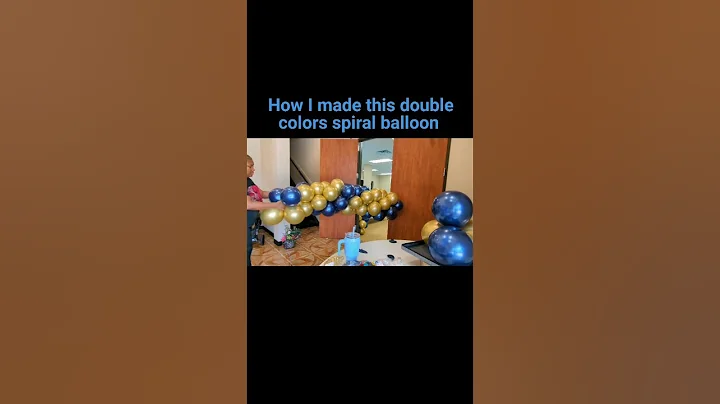check out how to make a spiral balloon garland with two colors #balloons #shorts