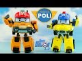 Robocar poli mark bucky robots transformables  jouet toy review