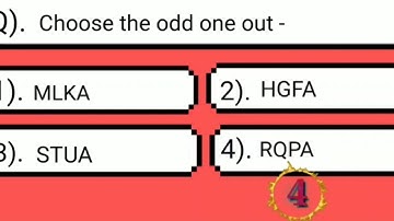 Quiz - Mental Ability - Choose Odd One Out ( Part 7)(with explanation)