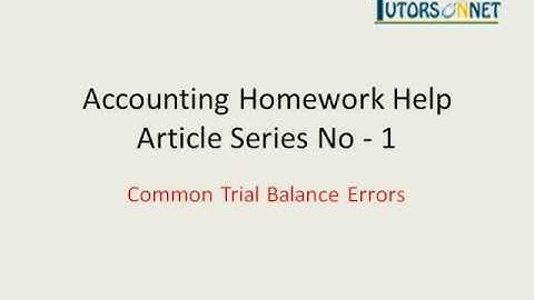 Accounting Homework Help -  Help With Accounting Homework Tutorsonnet.com