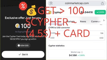 New Cyper Wallet Event।💰Get 100 $CYPHER ~ (4.5$) + CARD।