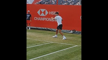 Carlos Alcaraz Back on the Grass 2025 Queens #atp #tennis #forehand #backhand