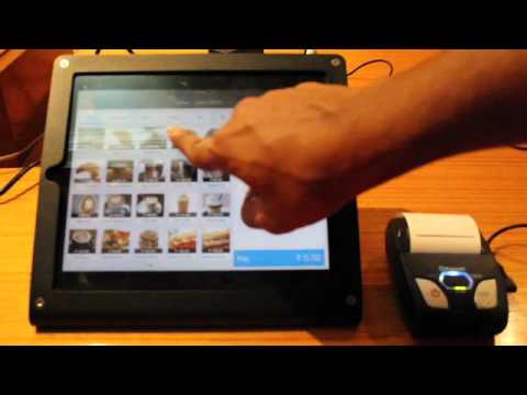 Printing a receipt in Star SM-S230i Bluetooth Printer - from GoFrugal ServQuick iPad App