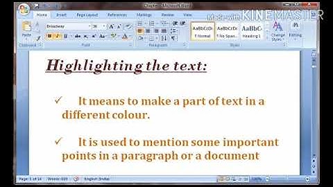 Class 5 - Computer Science  - Advanced Features of MS Word (Part B)