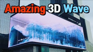 해외서 더 난리난 강남 코엑스 전광판 World largest 3D Ocean Wave on massive LED screens, Coex, Gangnam, Seoul, Korea