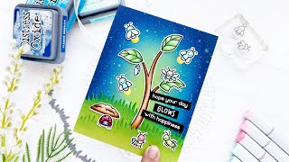 Interactive light-up card with Caly