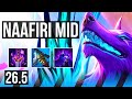 NAAFIRI vs XERATH (MID) | Arcane Comet, 44K damage | KR Challenger | 26.5