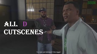 All D Cutscenes in GTA 5 Story Mode | Jackie Long