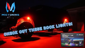 MICTUNING Q1 Max RGB+IC LED Rock Lights Review and Install