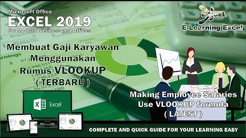 Excel - Membuat Daftar Gaji Karyawan Berdasarkan Golongan Dengan Rumus Vlookup Tutorial Excel Pemula