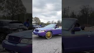 Convertible Ford Crown Vic on 26’s DUB Floaters