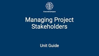 Managing Project Stakeholders | Project Management SCQF 8