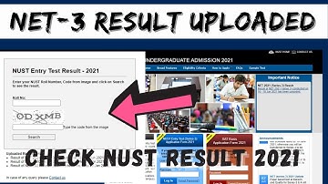 GOOD NEWS: NET Result Uploaded | How to Check NUST Entry Test Result Online NUST University