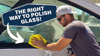 How To Polish and Coat Glass! by Marine Detail Supply Co. - Tampa Bay 2,319 views 2 years ago 6 minutes, 41 seconds
