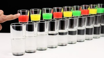 Amazing Color Domino Effect Chain Reaction