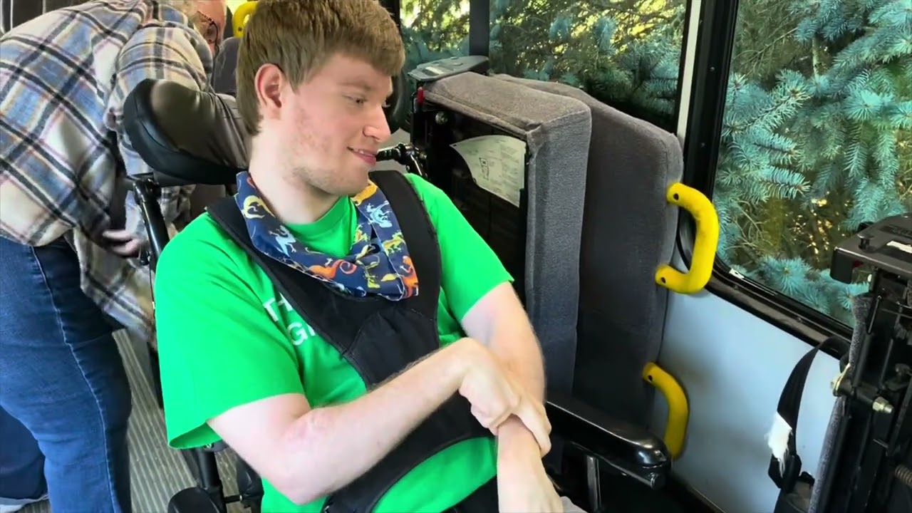 Bata Bus driver Kay picking Sam up & dropping him off at IFS 8.27.25 