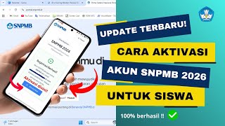 LATEST UPDATE‼️ How to Activate 2026 Student SNPMB Accounts