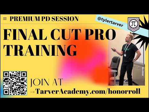 Final Cut Pro Training // Tarver Academy Premium PD