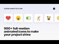 Animated icons 20 by icons8 900 motion graphics in various styles